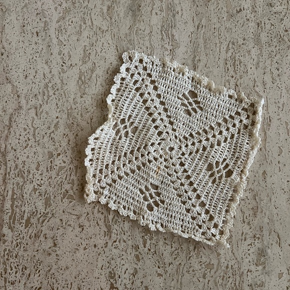 Vintage Handmade Crochet Doily - Picture 4 of 6
